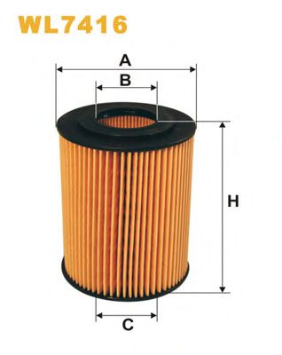 WIX FILTERS wl7416 -  Фильтр масляный двигателя